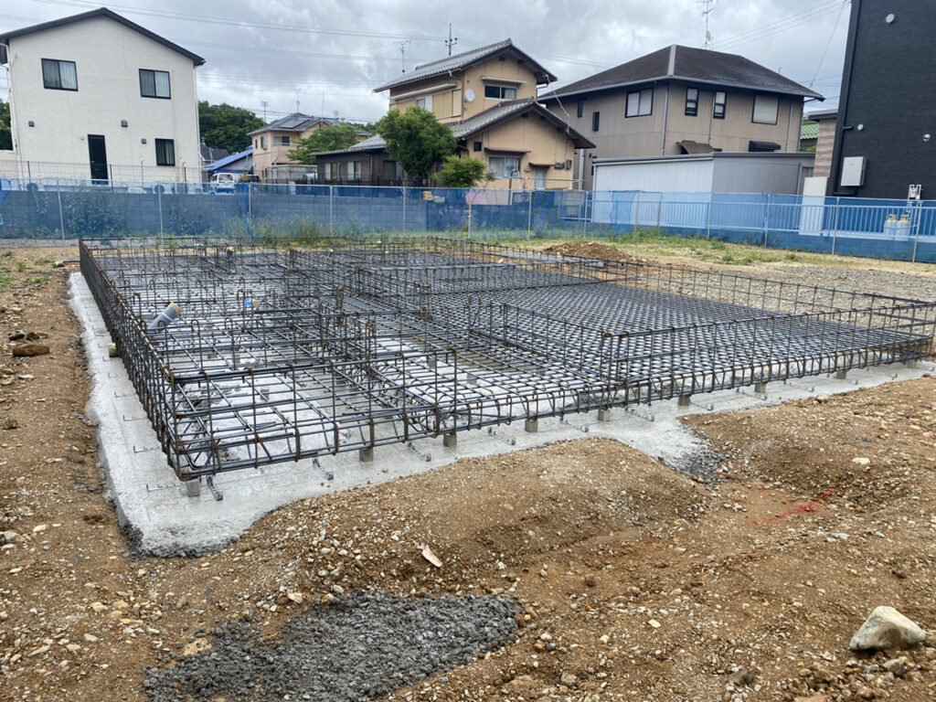  近江八幡市「十王の家」基礎工事完了・配管工事