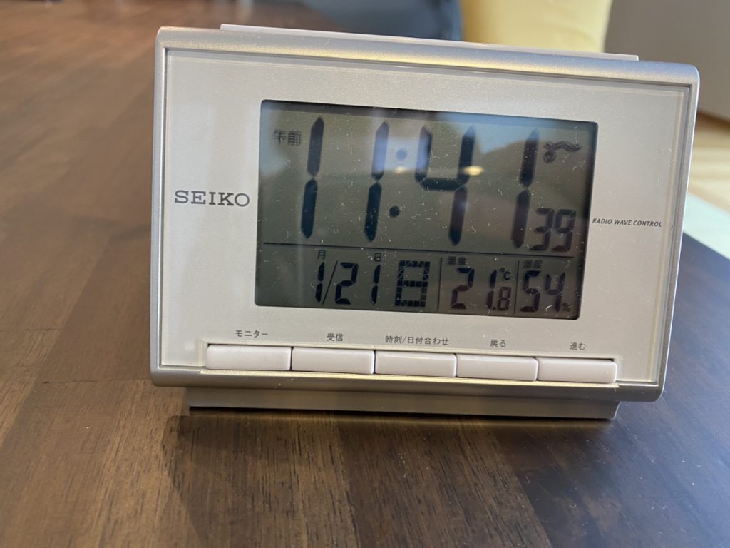 【住まい見学会】日中、エアコンOFFで室温21.8度