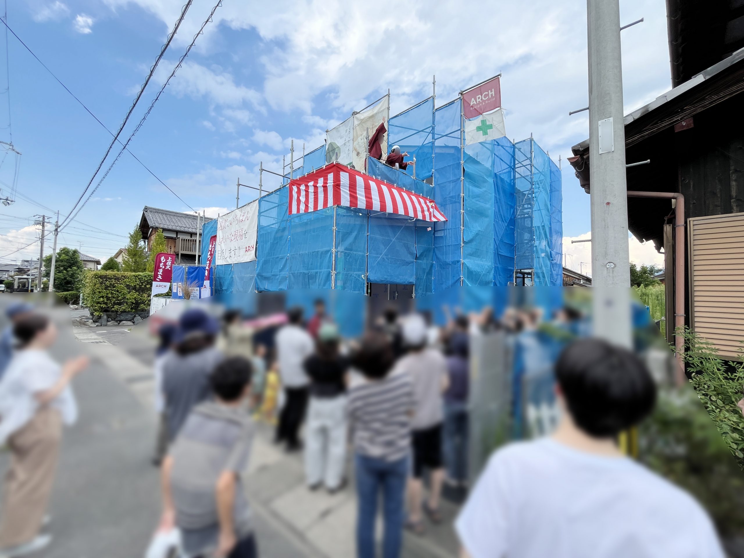 近江八幡市A様邸｜上棟式と餅まきを行いました